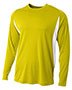 A4 N3183 Men Long Sleeve Color Block T-Shirt