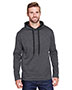 A4 N4103 Men 6 oz. Tourney Color Block Tech Fleece Hooded Sweatshirt