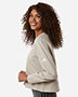 Adidas A1014 Women's Beyond Side-Snap Crewneck Sweatshirt