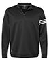 Adidas A190 Men 3-Stripes French Terry Quarter-Zip Pullover