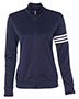 Adidas A191 Women 's 3-Stripes French Terry Full-Zip Jacket