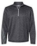 Adidas A284 Men Brushed Terry Heathered Quarter-Zip Pullover
