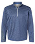 Adidas A284 Men Brushed Terry Heathered Quarter-Zip Pullover