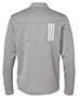 Adidas A482 Men 3-Stripes Double Knit Quarter-Zip Pullover