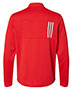 Adidas A482 Men 3-Stripes Double Knit Quarter-Zip Pullover