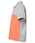 Adidas A508 Men Heathered Colorblocked 3-Stripes Polo