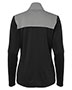 Adidas A529 Women 's Textured Mixed Media Full-Zip Jacket