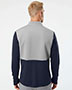 Adidas A532 Men Textured Mixed Media Quarter-Zip Pullover