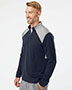 Adidas A532 Men Textured Mixed Media Quarter-Zip Pullover