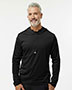 Adidas A596 Men's Lightweight Quarter-Zip Hooded Pullover