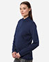 Adidas A709 Women's Textured Stripe Quarter-Zip Pullover