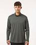 AllPro 4HM700 Men's Performance Mélange Quarter-Zip Pullover