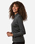 AllPro 4HM70L Women's Pro-Lock Performance Mlange Quarter-Zip Pullover