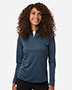 AllPro 4HM70L Women's Pro-Lock Performance Mlange Quarter-Zip Pullover