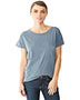 Custom Embroidered Alternative Apparel 04861C1 Ladies 3.69 oz Rocker Garment-Dyed Distressed T-Shirt