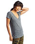 Custom Embroidered Alternative Apparel 2894B2 Ladies Slinky-Jersey V-Neck T-Shirt
