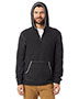 Custom Embroidered Alternative Apparel 43251RT Men Quarter Zip Fleece Hooded Sweatshirt