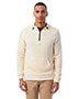 Custom Embroidered Alternative Apparel 43251RT Men Quarter Zip Fleece Hooded Sweatshirt
