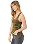 Custom Embroidered Alternative Apparel AA1927P Ladies 4.9 oz. Meegs Printed Racerback Eco Jersey Tank