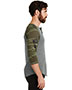Alternative Apparel AA1989  Alternative Eco-Jersey 3/4-Sleeve Raglan Henley. AA1989