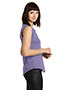Alternative Apparel AA4013 Alternative Wo's Cap Sleeve Satin Jersey Crew T-Shirt.