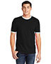 Custom Embroidered American Apparel 2410W Men Fine Jersey Ringer T-Shirt