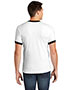 American Apparel 2410W Men Fine Jersey Ringer T-Shirt