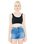 Custom Embroidered American Apparel 8384W Women Cotton Spandex Crop Tank