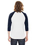 Custom Embroidered American Apparel BB453W Men 3.6 oz Poly Cotton 3/4-Sleeve Raglan T-Shirt