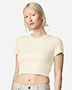 American Apparel BR210 Women's Baby Rib Cropped Tee