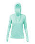 Anetik WSBRZH0 Women's Breeze Tech Hooded Long Sleeve T-Shirt