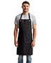 Artisan Collection by Reprime RP121  Unisex ‘Barley’ Contrast Stitch Sustainable Bib Apron