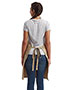 Artisan Collection by Reprime RP121  Unisex ‘Barley’ Contrast Stitch Sustainable Bib Apron