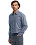Artisan Collection by Reprime RP220 Men 3.7 oz Microcheck Gingham Long-Sleeve Cotton Shirt