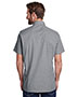 Artisan Collection by Reprime RP221 Mens 3.7 oz Microcheck Gingham Short-Sleeve Cotton Shirt