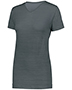 Augusta 222755 Women Ladies Striated Shirt Short Sleeve