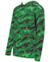 Dark Green Shockwave Print