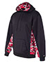 Badger 1464  Digital Camo Colorblock Performance Fleece Hooded Sweatshirt