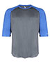 Badger 2133  Youth B-Core 3/4 Sleeve Baseball T-Shirt