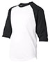 Badger 2133  Youth B-Core 3/4 Sleeve Baseball T-Shirt