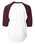 Badger 2133 Youth B-Core 3/4 Sleeve Baseball T-Shirt