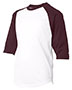 Badger 2133 Youth B-Core 3/4 Sleeve Baseball T-Shirt