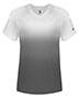 Badger 4207  Women's V-Neck Ombre T-Shirt