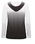 Badger 4208 Women's Ombre Long Sleeve Hooded T-Shirt