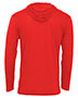 Badger 4905 Men Tri-Blend Surplice Hooded Long Sleeve T-Shirt