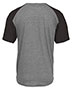 Badger 4950  Triblend Full Button T-Shirt