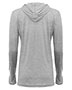 Badger 4965 Women's Tri-Blend Surplice Long Sleeve Hooded T-Shirt