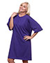 Bayside 3303 Women 's USA-Made Scoop Neck Cover-Up