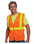 Bayside BA3780 Unisex Mesh Safety Vest - Orange