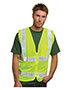 Bayside BA3785 Unisex Mesh Safety Vest - Lime